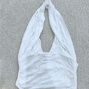 Free People White Halter Top